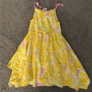 Maggie and Zoe Lemon Print Dress Girls 4T Summer